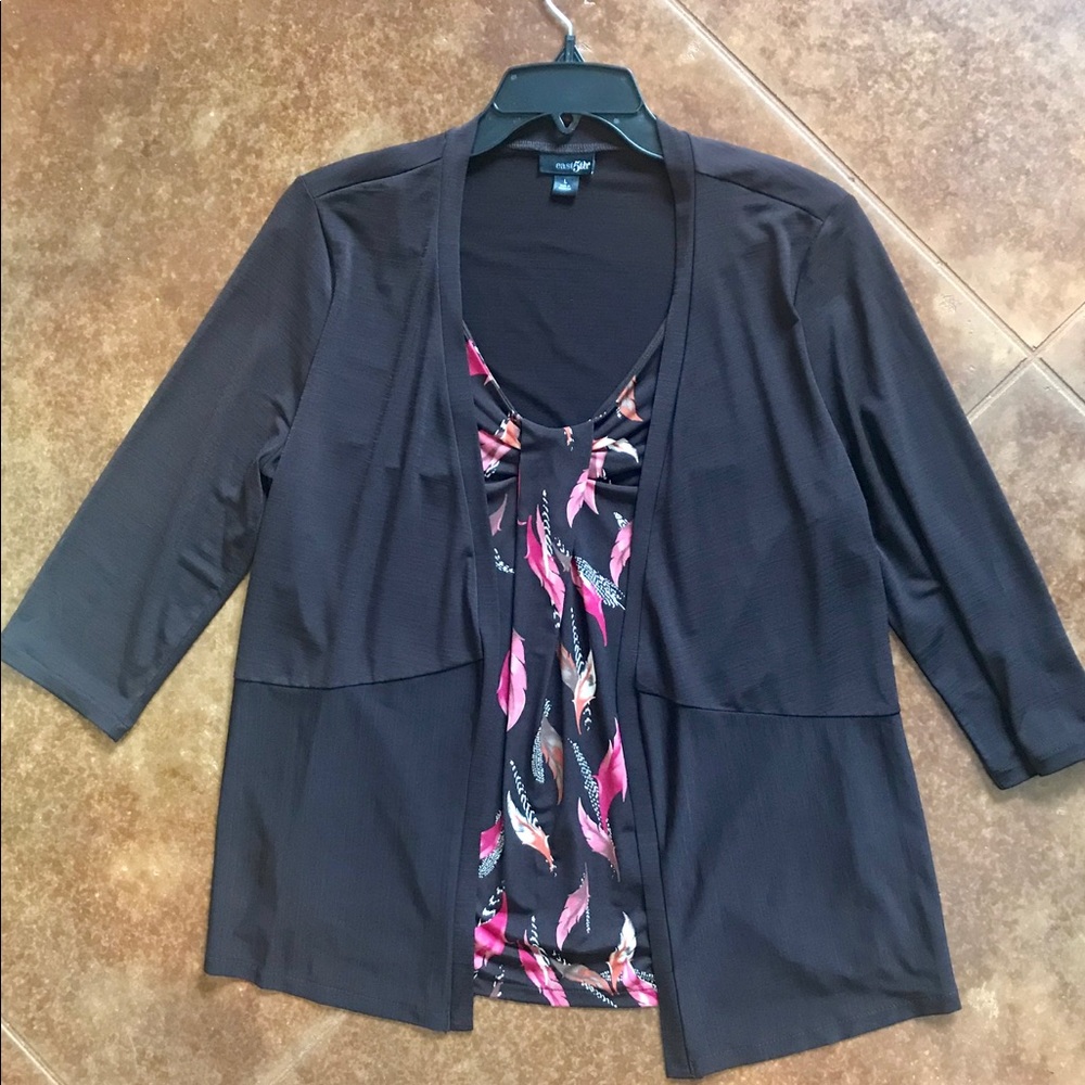 NWT All in One Top withCardigan Size L